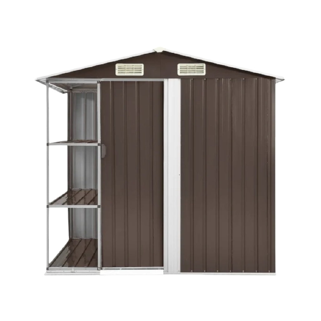 Abri de jardin en métal pour rangement extérieur - 120 x 80 x 180